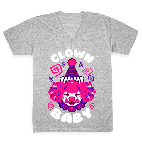 Clown Baby V-Neck Tee Shirt