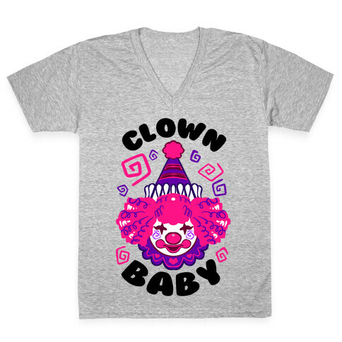 Clown Baby V-Neck Tee Shirt