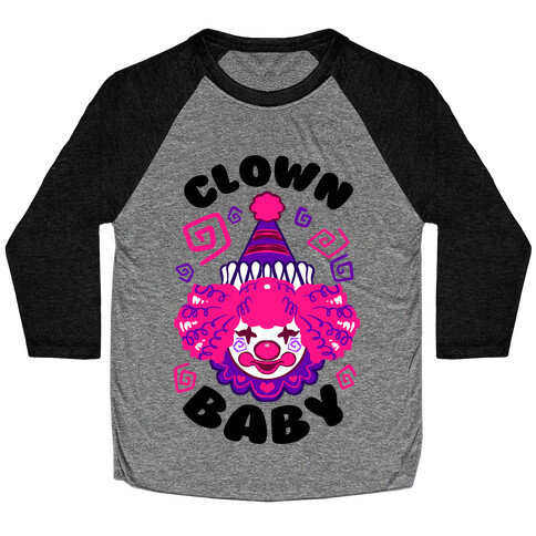 Clown Baby Baseball Tee