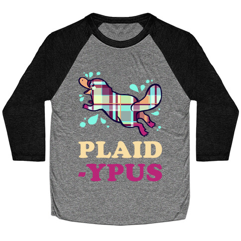 Plaidypus Baseball Tee