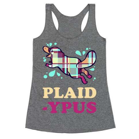 Plaidypus Racerback Tank Top