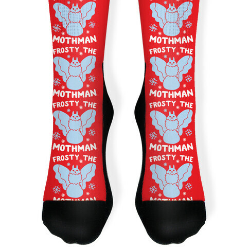 Frosty The Mothman Sock