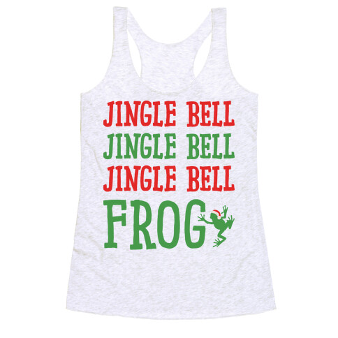 Jingle Bell Frog Racerback Tank Top