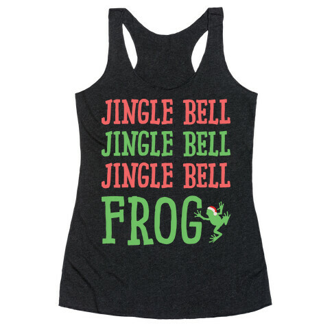 Jingle Bell Frog Racerback Tank Top