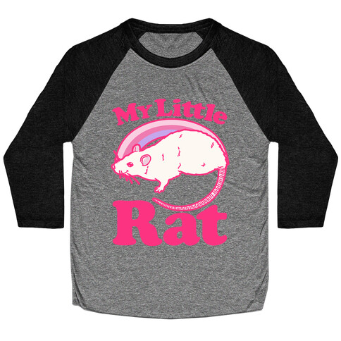 My Little Rat Parody Baseball Tee