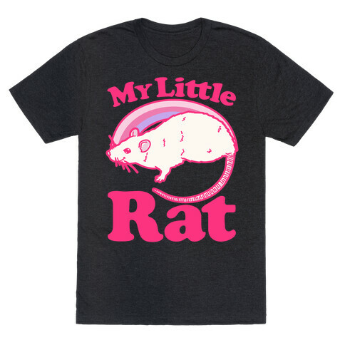 My Little Rat Parody White Print T-Shirt