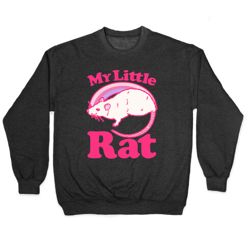 My Little Rat Parody White Print Pullover