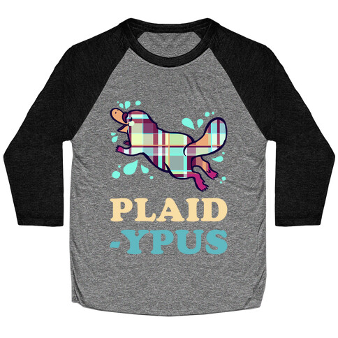 Plaidypus Baseball Tee