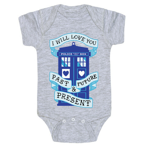 Doctor Who Love Past Future Present Baby One-Piece