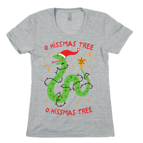 O Hissmas Tree Womens T-Shirt