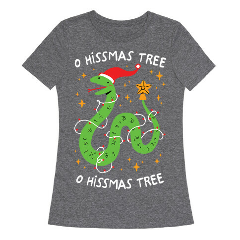 O Hissmas Tree Womens T-Shirt
