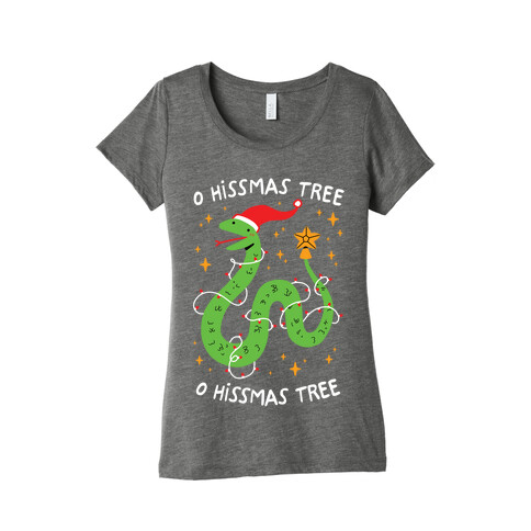 O Hissmas Tree Womens T-Shirt