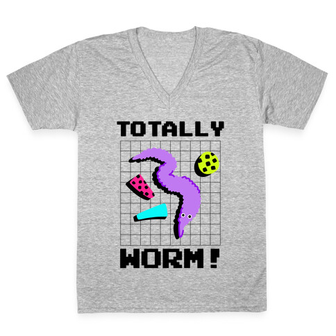 Totally Worm! V-Neck Tee Shirt