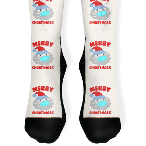 Merry Christmask Sock