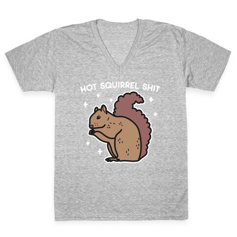 Hot Squirrel Shit V-Neck Tee Shirt