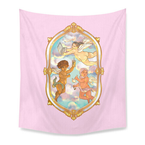 Modern Cherubs Tapestry