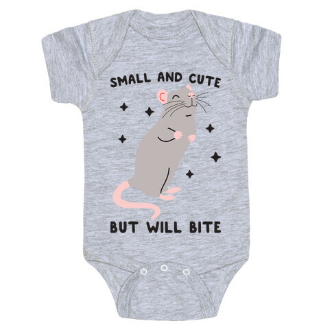 Small And Cute But Will Bite Rat Baby One-Piece