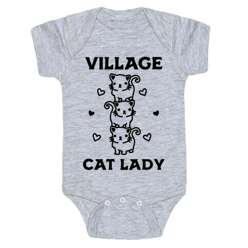Village Cat Lady Baby One-Piece
