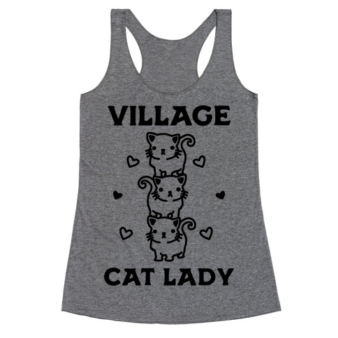 Village Cat Lady Racerback Tank Top