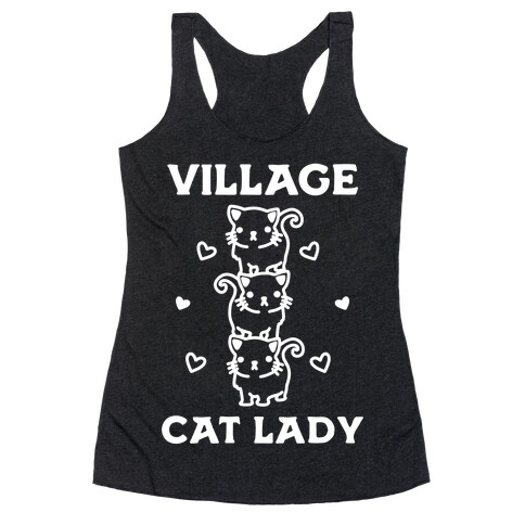 Village Cat Lady Racerback Tank Top