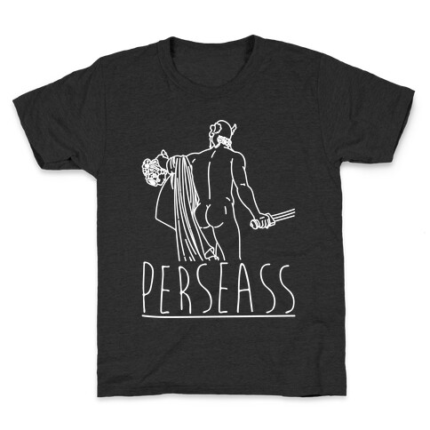 Perseass Parody White Print Kids T-Shirt
