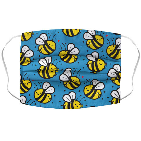 Bee Booties Accordion Face Mask