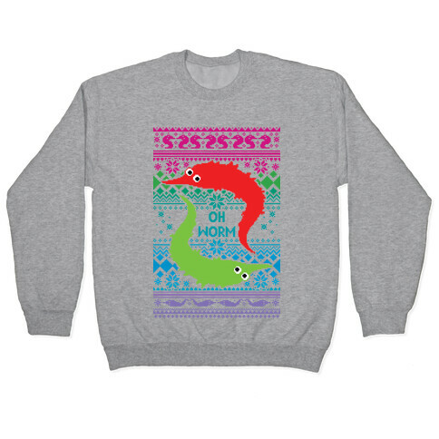 Oh Worm Ugly Sweater Pullover