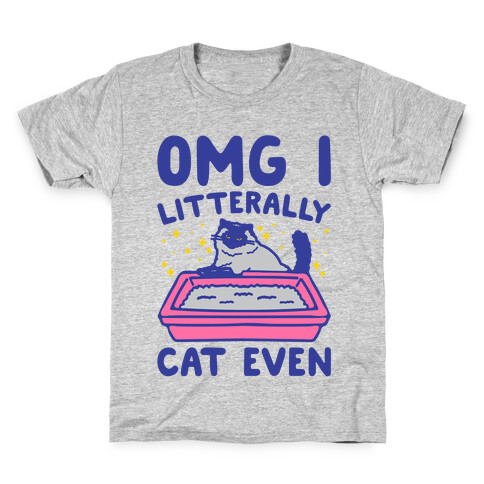 Omg I Litterally Cat Even  Kids T-Shirt