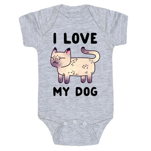 I Love My Dog (Cat) Baby One-Piece