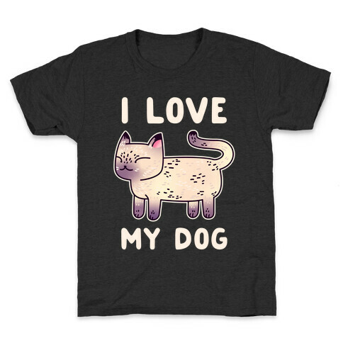 I Love My Dog (Cat) Kids T-Shirt