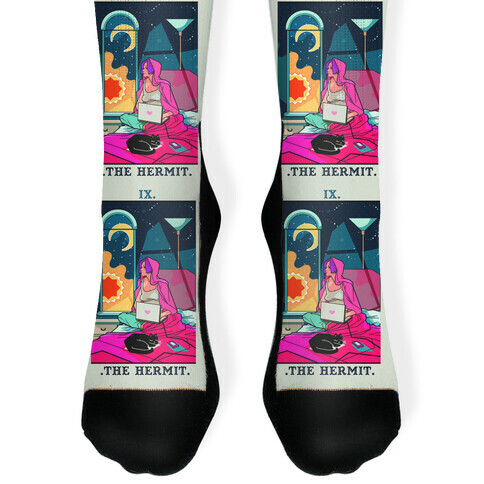Hermit Tarot Card Sock