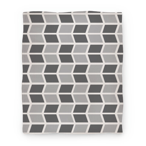 Parallelogram Pattern Blanket (Gray) Blanket