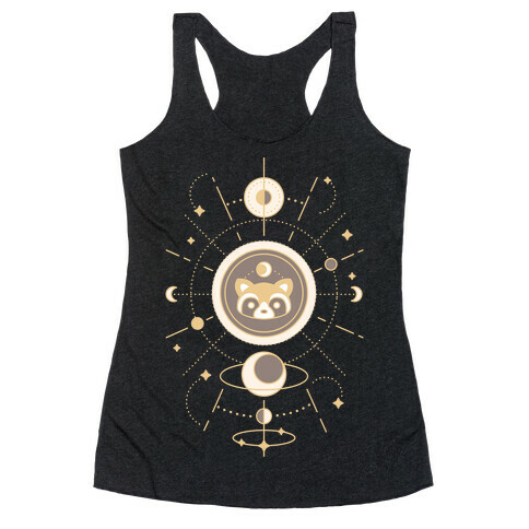 Raccoon Moon Racerback Tank Top