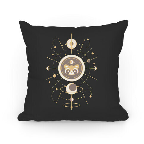 Raccoon Moon Pillow