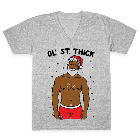 Ol' St. Thick Parody V-Neck Tee Shirt