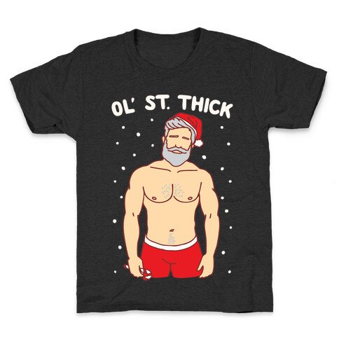 Ol' St. Thick Parody White Print Kids T-Shirt