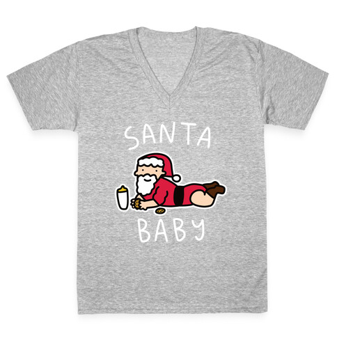 Santa Baby V-Neck Tee Shirt