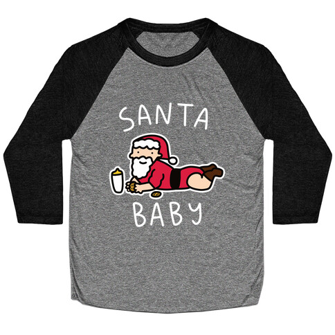 Santa Baby Baseball Tee