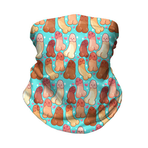 Kawaii Penises Pattern Neck Gaiter