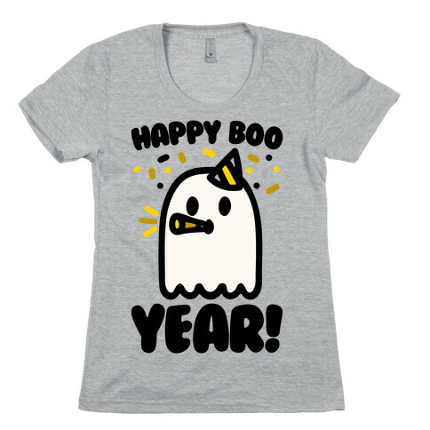 Happy Boo Year Womens T-Shirt