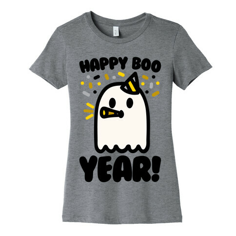 Happy Boo Year Womens T-Shirt