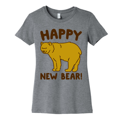 Happy New Bear  Womens T-Shirt