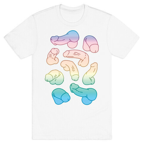 Pastel Penis Pattern T-Shirt