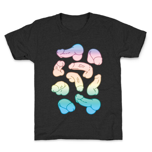 Pastel Penis Pattern Kids T-Shirt