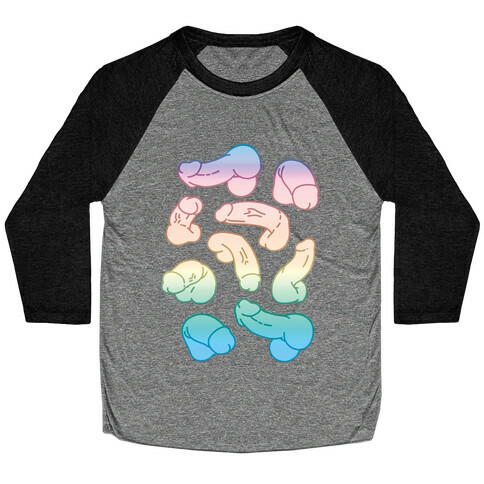 Pastel Penis Pattern Baseball Tee