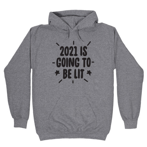 2021 is Going to be Lit Hooded Sweatshirt