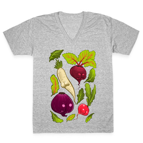 Root Butts V-Neck Tee Shirt