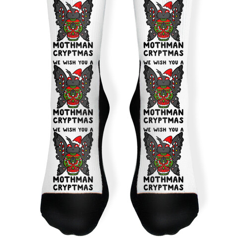 We Wish You A Mothman Cryptmas Sock