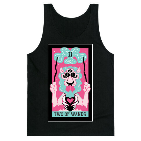 Creepy Cute Tarots: Two Of Wands Tank Top