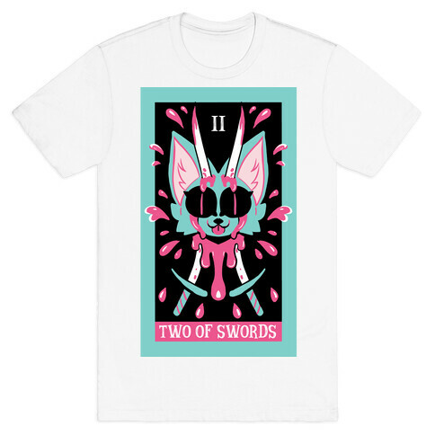 Creepy Cute Tarots: Two Of Swords T-Shirt